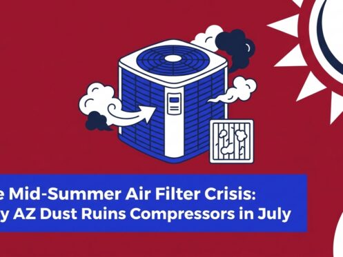 The Mid-Summer Air Filter Crisis: Why AZ Dust Ruins Compressors in July — featured image