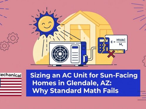 Sizing an AC Unit for Sun-Facing Homes in Glendale, AZ: Why Standard Math Fails — featured image