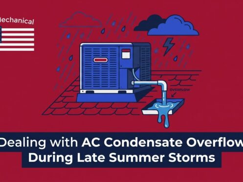 Dealing with AC Condensate Overflow During Late Summer Storms — featured image
