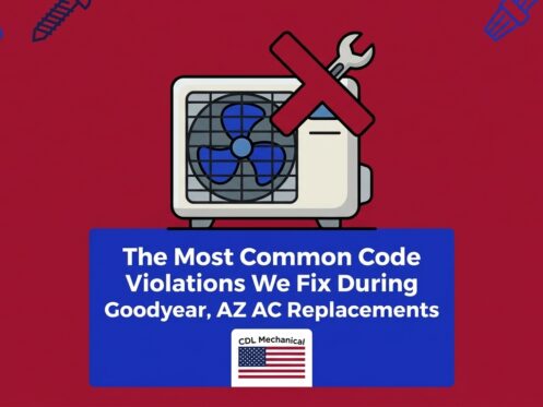 The Most Common Code Violations We Fix During Goodyear, AZ AC Replacements — featured image